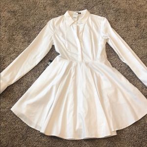 White Flared Dress